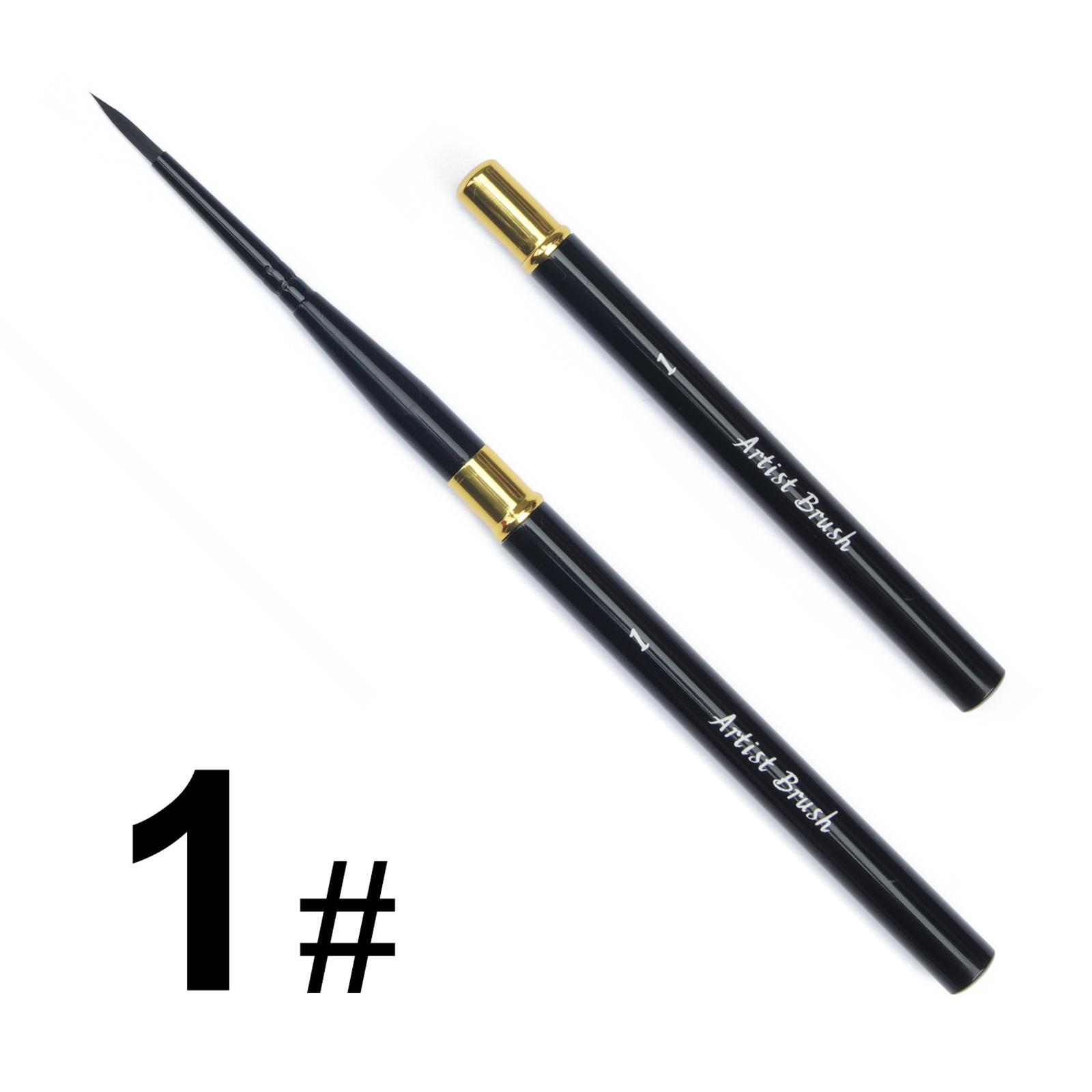 6pcs Brush Set Nylon Brushes for Oil Watercolor Artist Painting Art