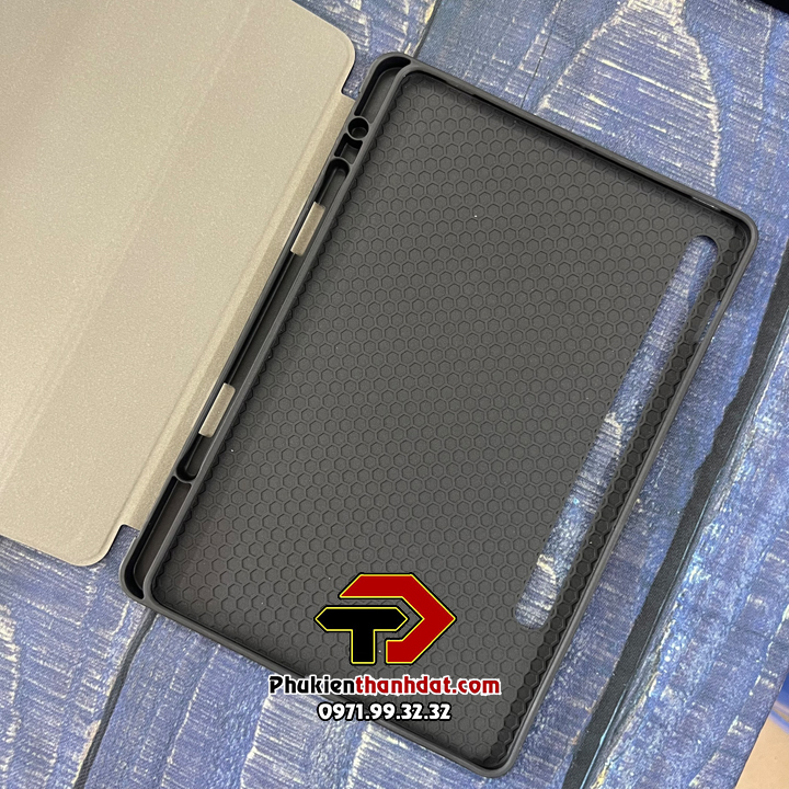 Bao da chống sốc cho Samsung Galaxy Tab S9, Tab S9+ Plus, Tab S9 Ultra có ngăn đựng bút tiện lợi