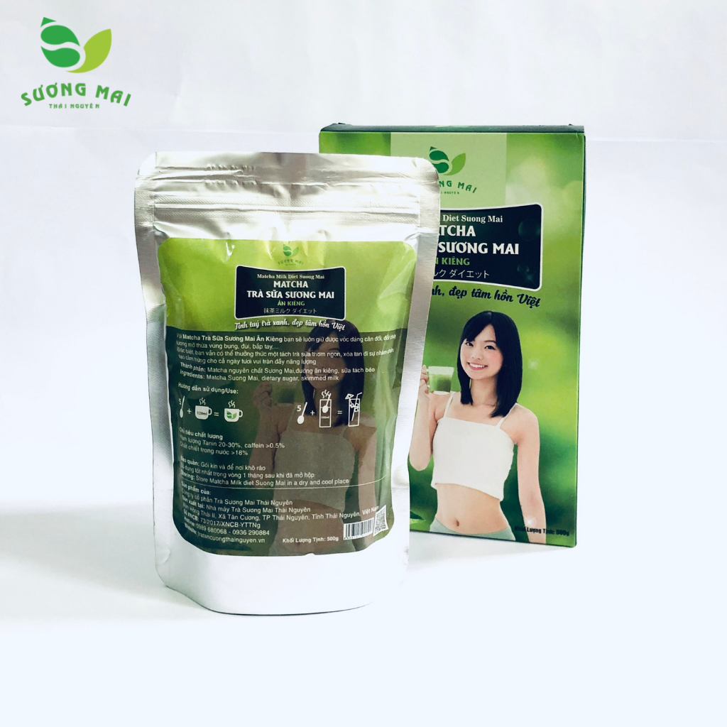 Matcha trà sữa ăn kiêng