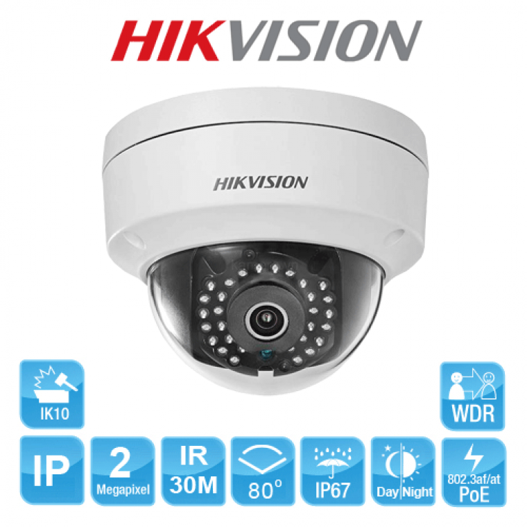 Camera IP Dome hồng ngoại 2MP HIKVISION DS-2CD1123G0E-I - Hàng chính hãng