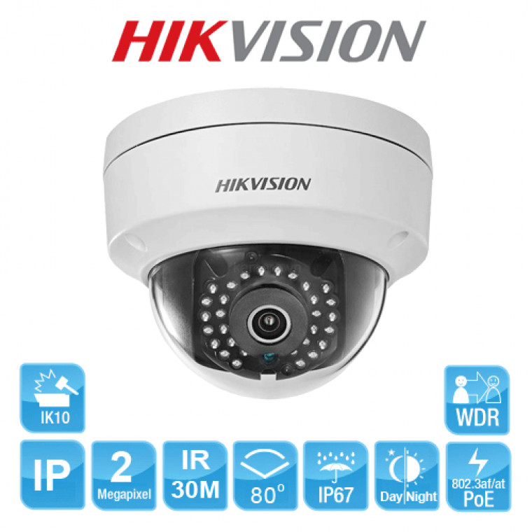 Camera IP Dome hồng ngoại 2MP HIKVISION DS-2CD1123G0E-I(L) - Hàng chính hãng