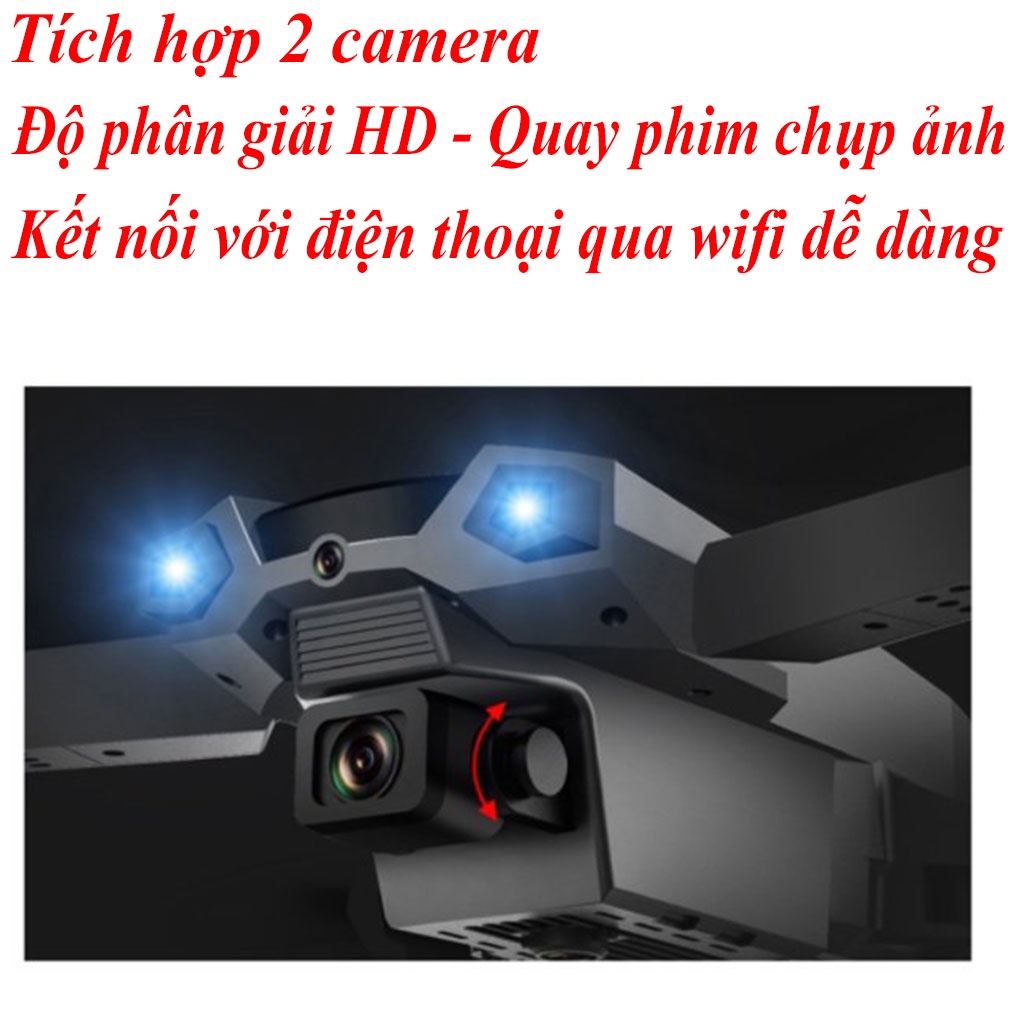 flycam mini giá rẻ P5 Pro quay phim HD Camera Kép,  bay 25 phút , cảm biến chống va chạm, truyền hình ảnh trực tiếp về điện thoại