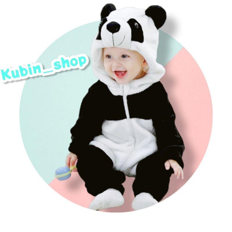 Body Gấu trúc Chất liệu lông nhung cho bé sơ sinh đến 3 tuổi