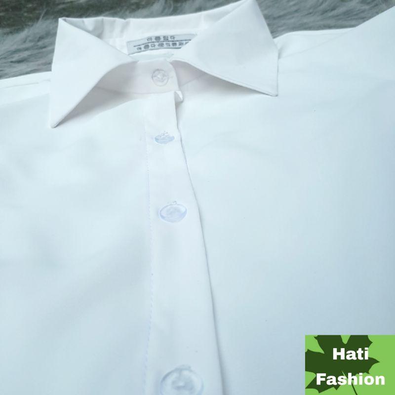 Áo Sơ Mi Lụa Trắng Tay Ngắn Cổ Đức Bigsize Thiết Kế Hati fashion
