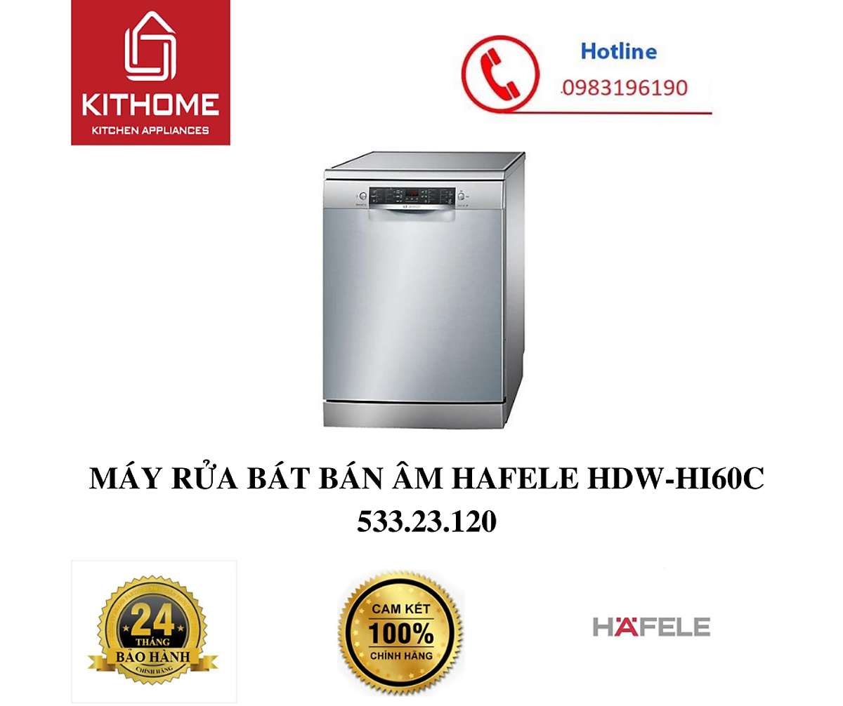 MÁY RỬA BÁT BÁN ÂM HAFELE HDW-HI60C 533.23.120 - HÀNG CHÍNH HÃNG