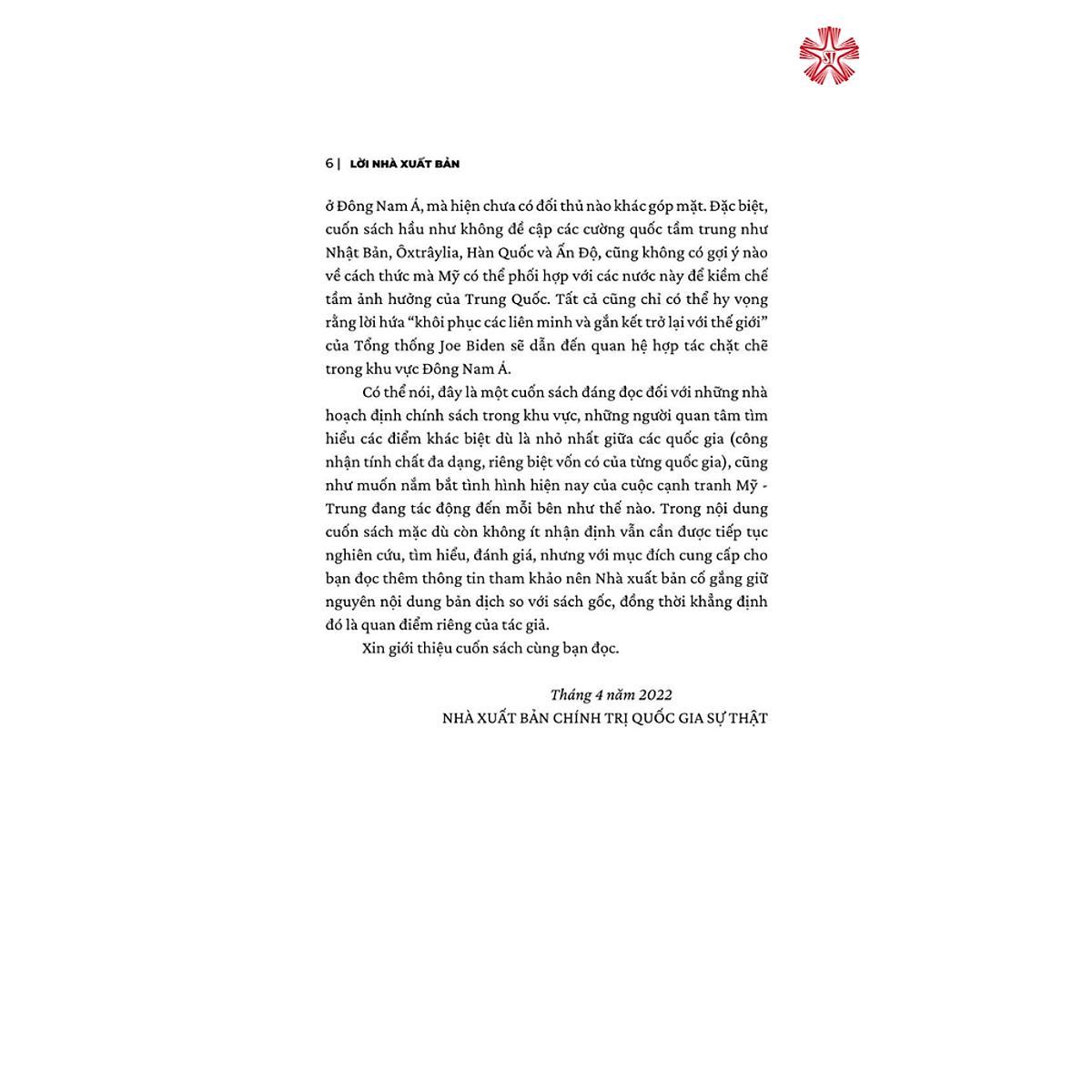 Sách - Đông Nam Á - Hội Tụ Các Siêu Cường Mỹ - Trung - NXB Chính Trị Quốc Gia