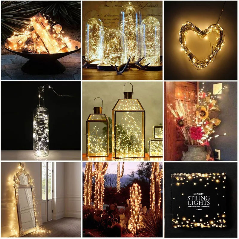 Dây Đèn Led Trang Trí Đom Đóm Fairy Light dây đồng trang trí