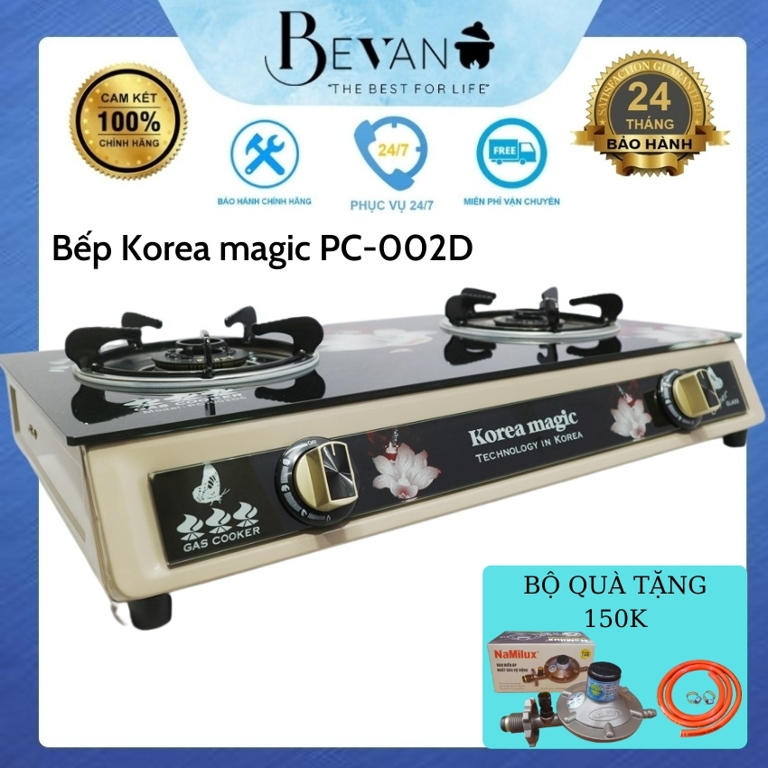 [ SIÊU PHẨM 2020 ] Bếp Gas Dương 2 lò Korea Magic PC-002D6 Tinh Tế , Sang Trọng Phù Hợp Với Mọi Gia Đình