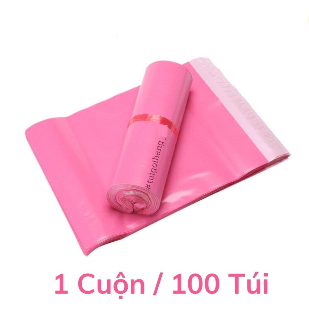 Túi Đóng Hàng Túi Gói Hàng Niêm Phong Chất Lượng Thông Dụng Size 20x30 Màu Hồng Baby 100 túi