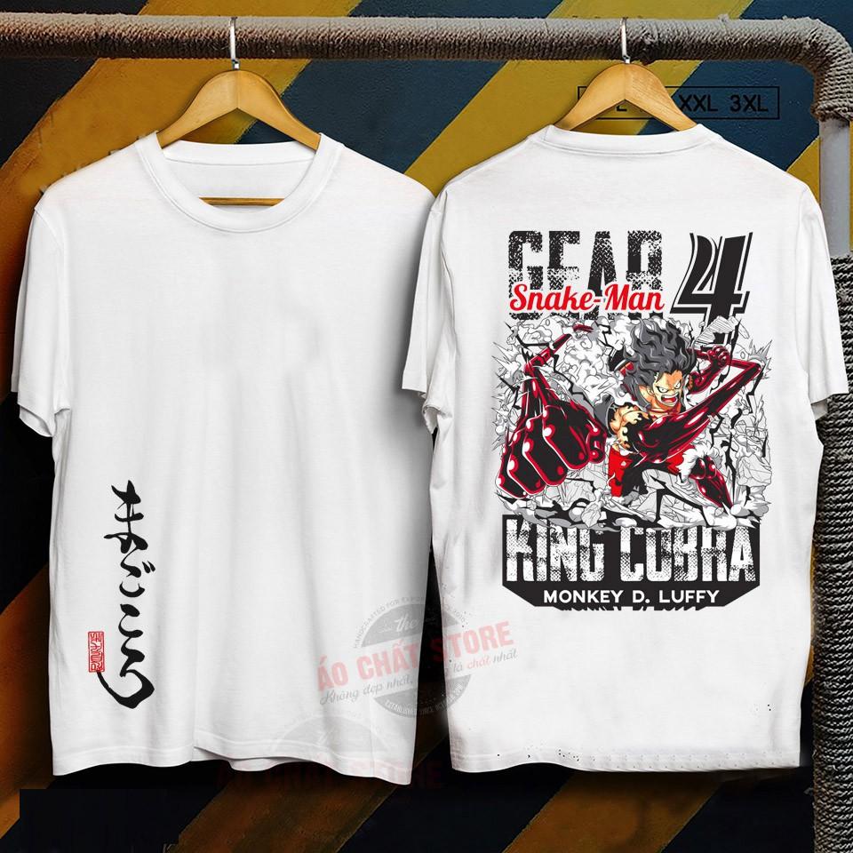 BST áo phông One Piece in hình đẹp Mẫu Áo in hình Luffy Gear 4 giá cực rẻ OP83