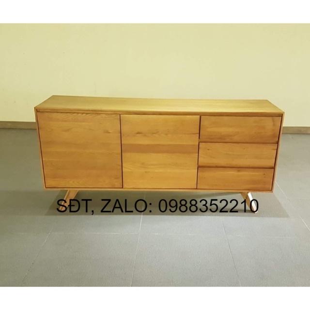 KỆ TIVI GỖ SỒI TỰ NHIÊN