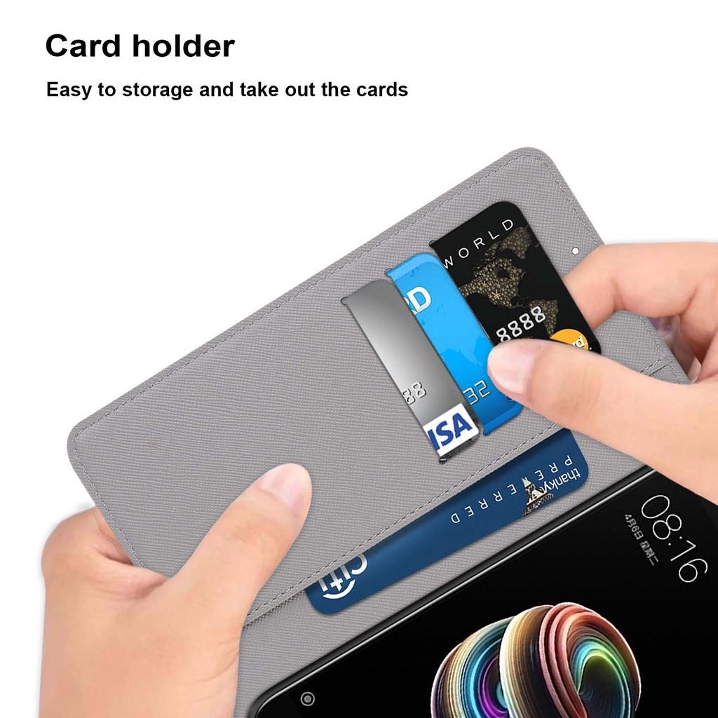 Bao da PU điện thoại nắp lật kèm ngăn đựng thẻ cho Xiaomi Redmi 9 9A 9C Poco M3 Poco X3 NFC X3PRO