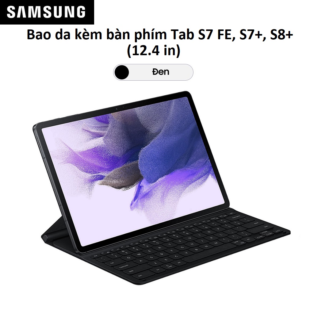 Bao da kèm bàn phím Samsung Galaxy Tab S7 FE (EF-DT730) - Hàng Chính Hãng