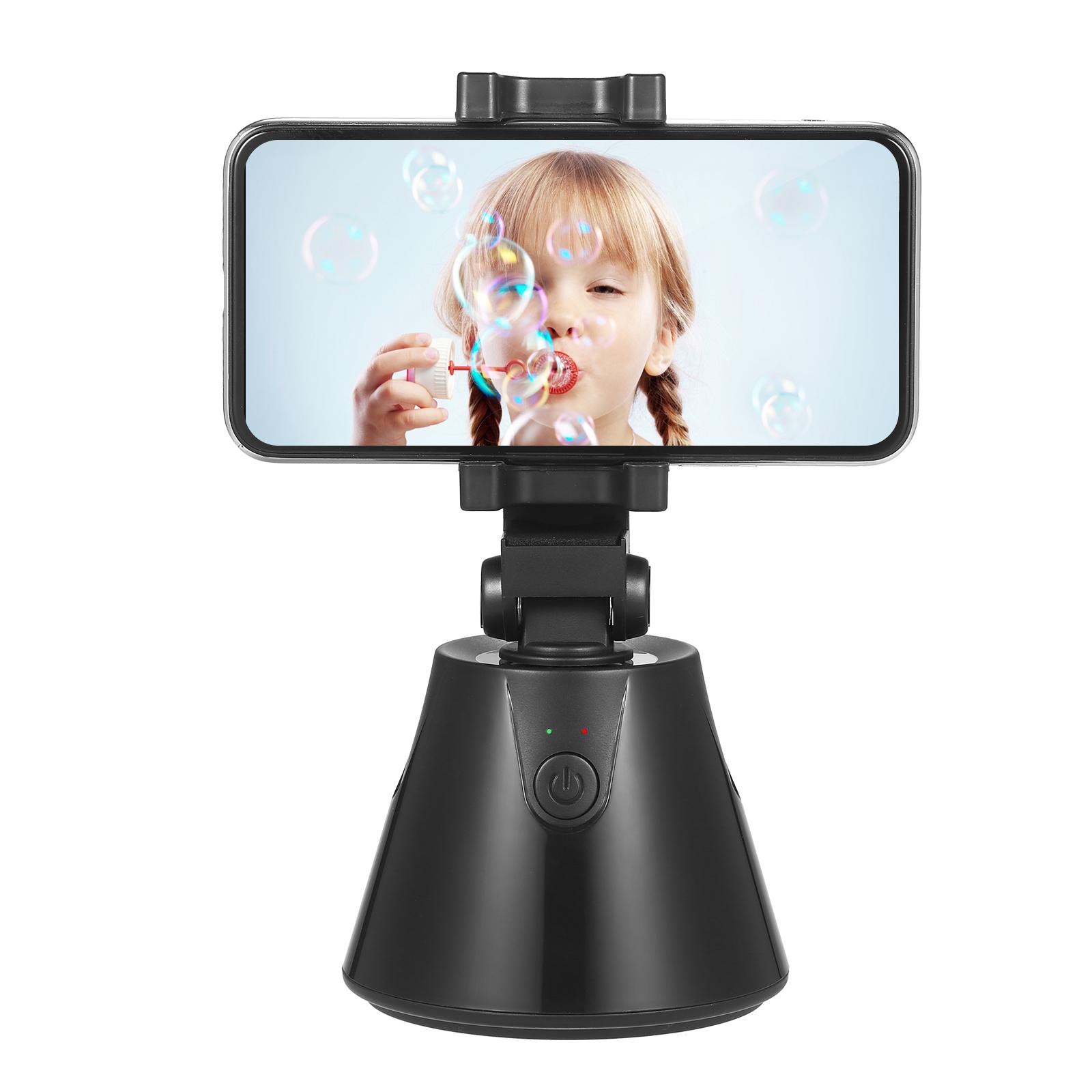 360 Degree Rotation Selfie Stick Auto Face Object Tracking Smart Shooting Phone Camera Holder Replacement for iPhone and