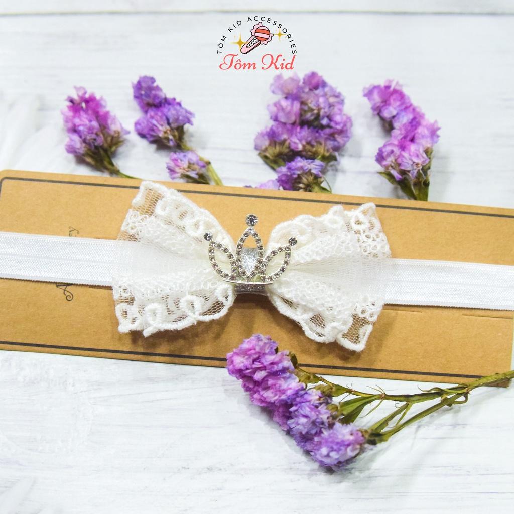 Băng đô vương miện Handmade cute cho bé yêu,Mẹ Tôm