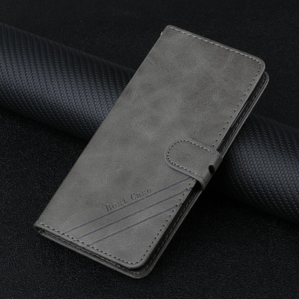 Bao da điện thoại PU mềm chống sốc có ngăn đựng thẻ cho OPPO A53 A53S A54 A74 5G OPPO A94 A95 5G Realme C15