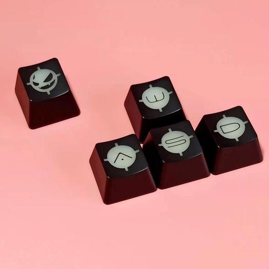 Bộ 5 Nút Bàn Phím Cơ Màu Trong Suốt