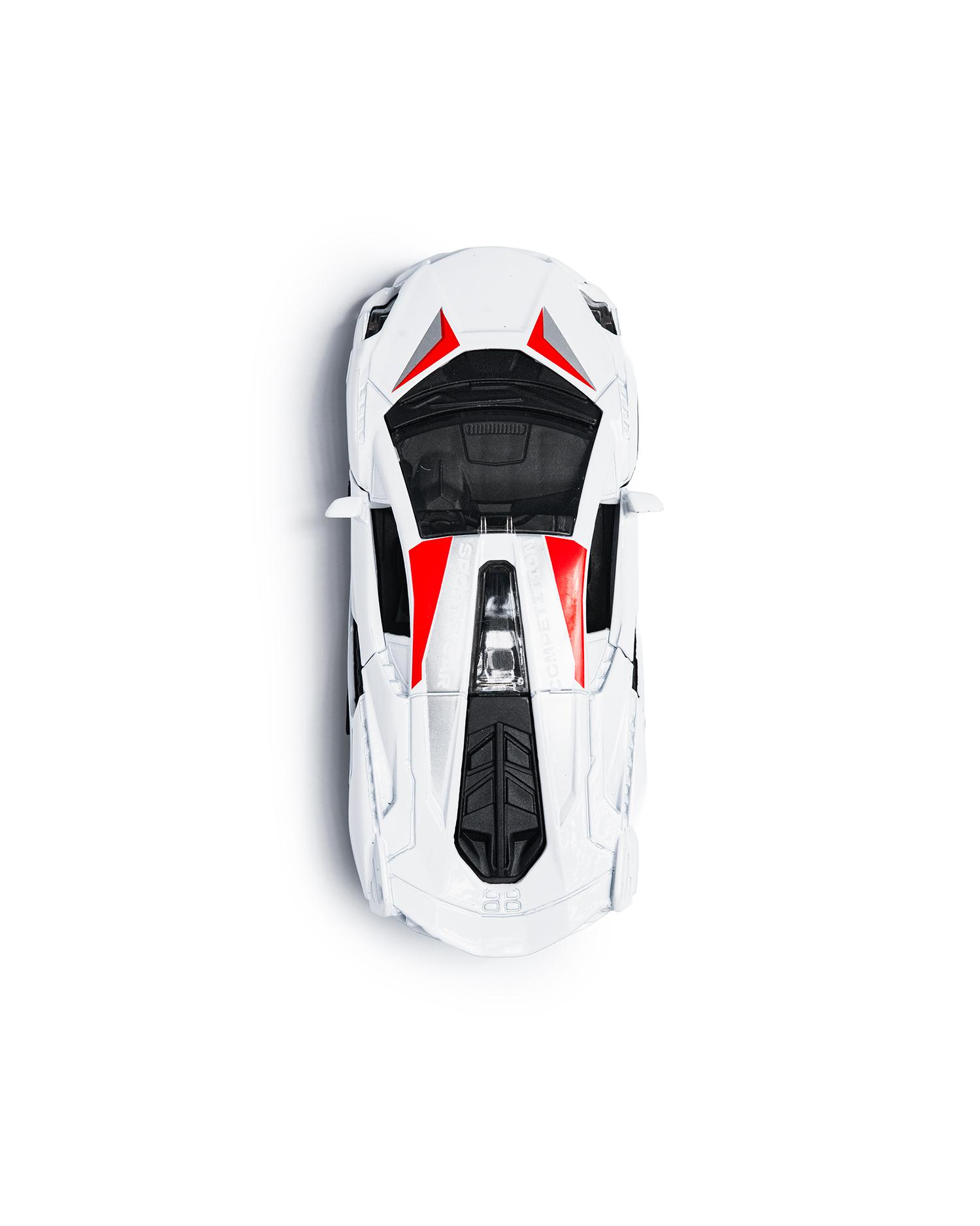 Đồ Chơi Mô Hình Xe Hợp Kim Chạy Đà - Alloy Pull Back Car - Toys&amp;Joys 53251 - Xe Đua L Hai Cửa - Màu Trắng