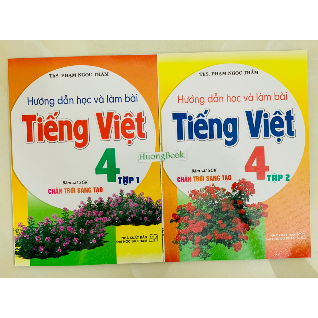 Sách - Combo Hướng Dẫn Học Và Làm Bài Tiếng Việt 4 - Tập 1 + 2 - HA