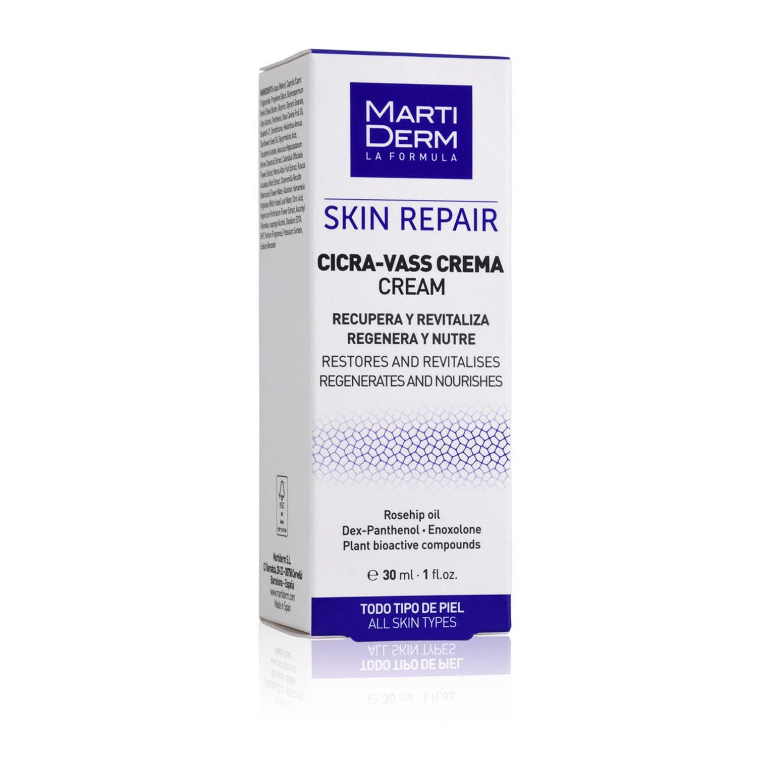 MartiDerm Skin Repair Cicra Vass Cream -- Kem Dưỡng Tái Tạo &amp; Phục Hồi Da Nhạy Cảm (30ml)