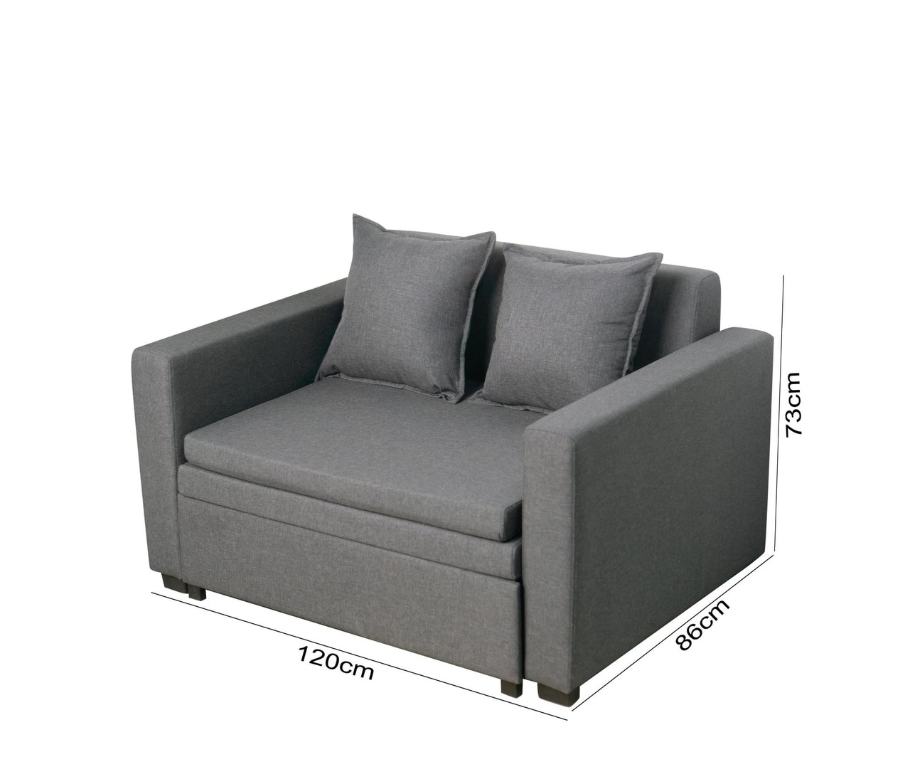 Sofa mini rút gọn mở rộng Juno Sofa Kích thước 1m2 x 86 x 73 cm
