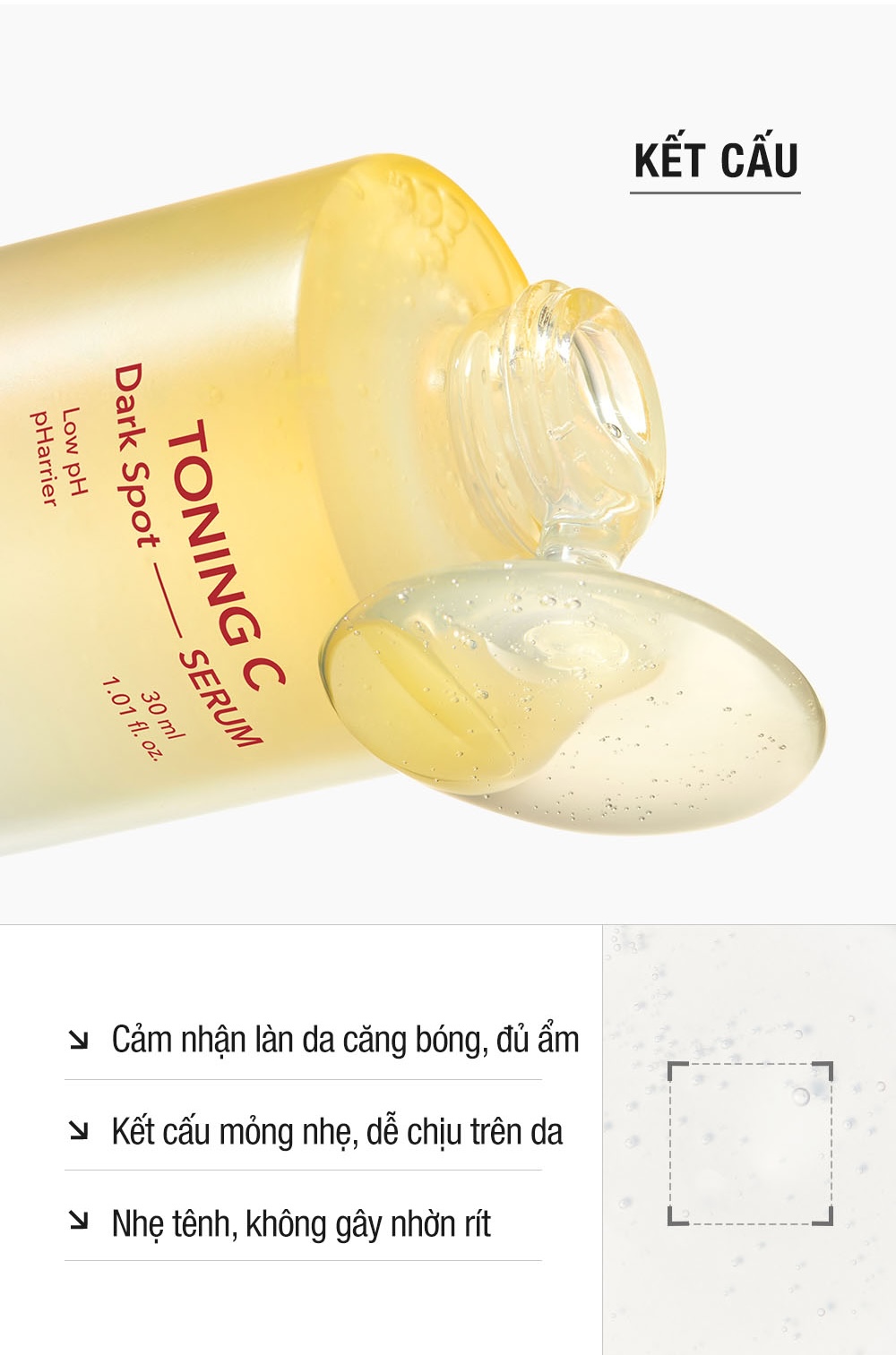 Tinh Chất Dưỡng Trắng, Cải Thiện Sạm Nám Toning C Dark Spot Serum (30ml)