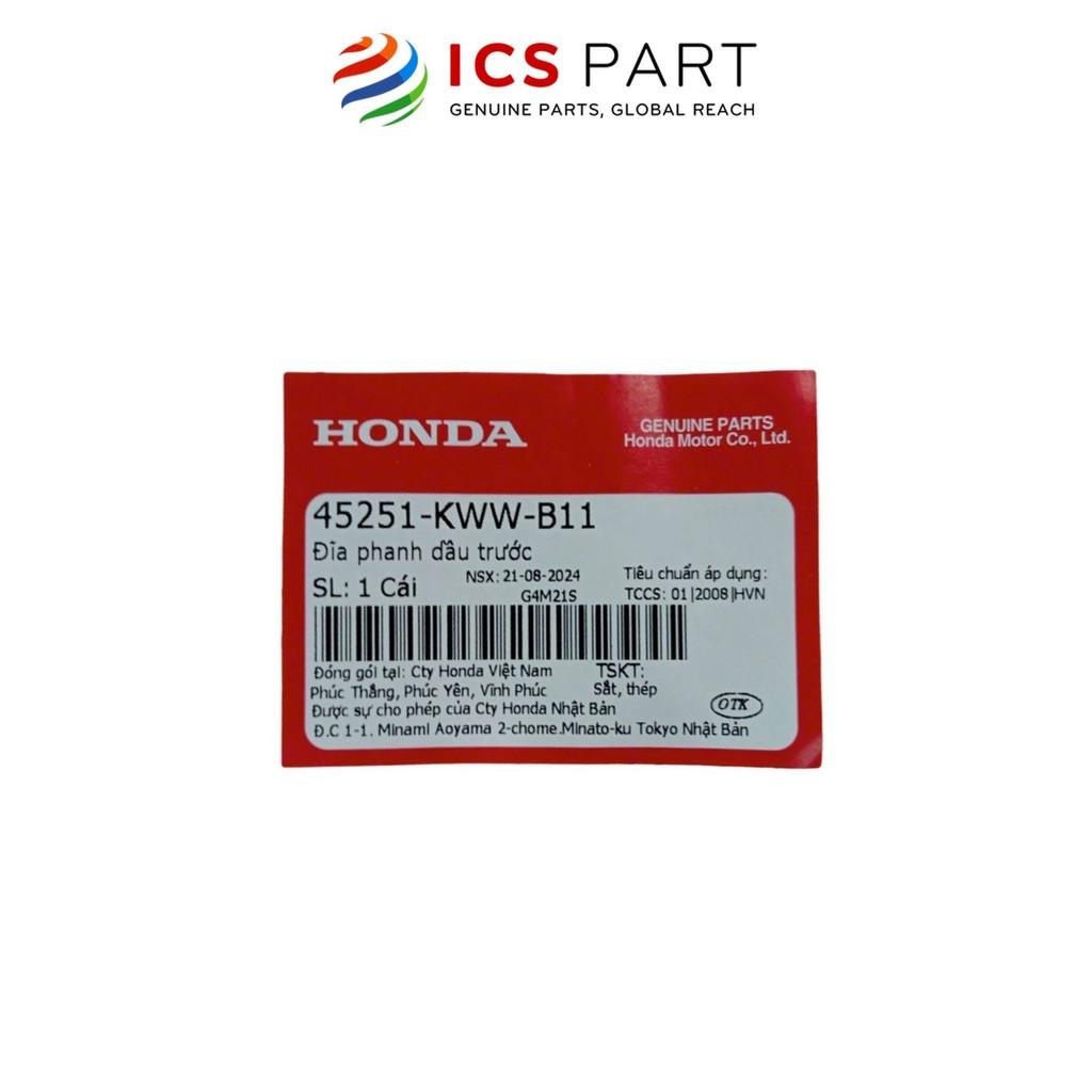 Đĩa Phanh Trước HONDA Rs 110, Ws 110, Rsx 110 (45251KWWB11)
