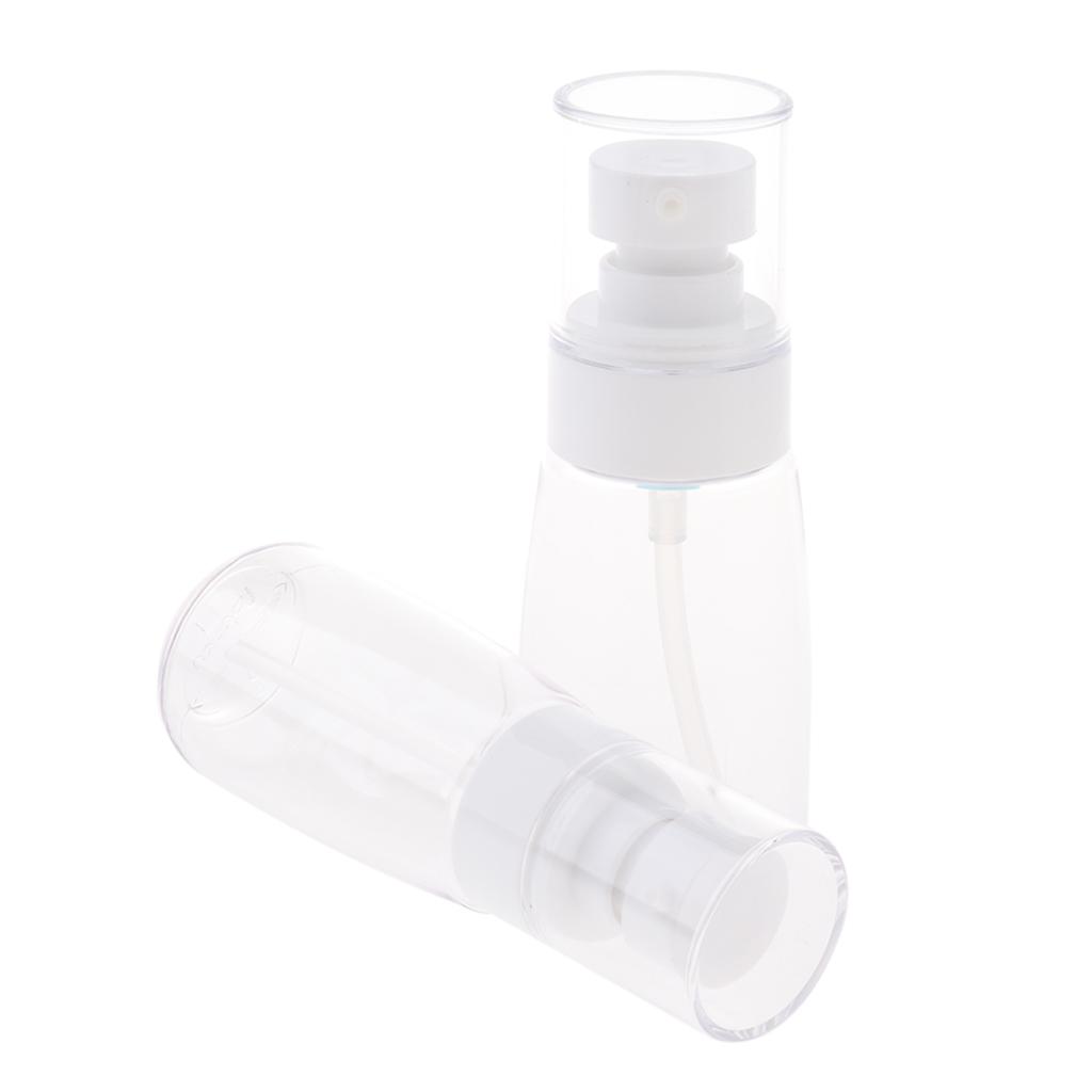 2Pcs Makeup Pump Bottle Container Cosmetic Cream Lotion Bottles Clear