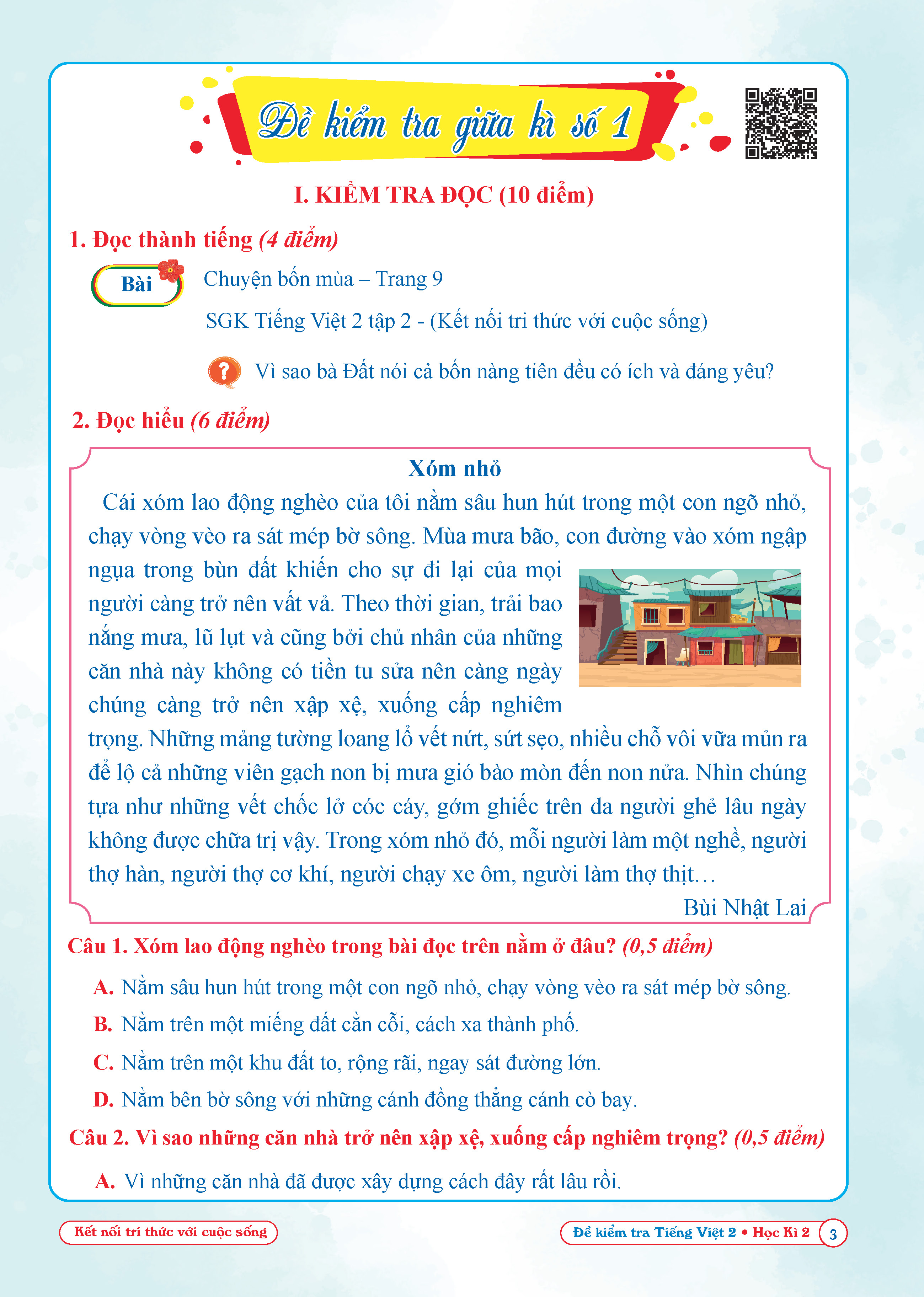 Combo Đề Kiểm Tra Toán và Tiếng Việt 2- Kết nối tri thức với cuộc sống - Học Kì 2 (2 cuốn)