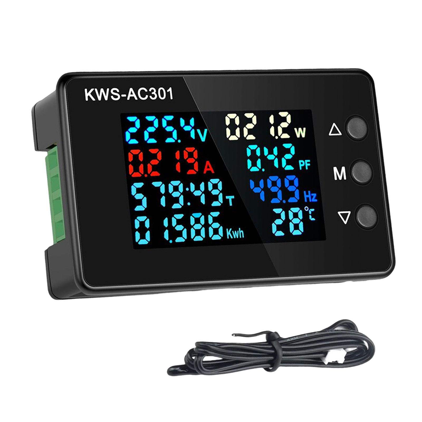 AC Power Meter Power Current Electricity Screen Digital Voltage Electric Display Meter