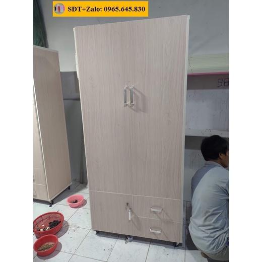 Tủ Nhựa Đài Loan 2 Cánh Màu Xoan Đào 318