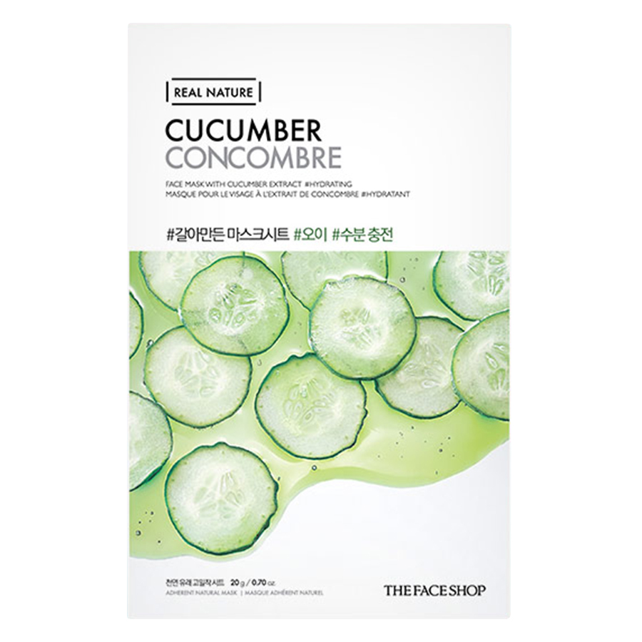 Mặt Nạ Giấy The Face Shop Real Nature Cucumber Face Mask 32500392 (20g)