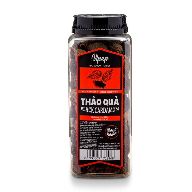 Thảo quả Vipep 350g - gia vị nấu phở thơm ngọt tự nhiên, dùng ngâm rượu tốt cho sức khoẻ