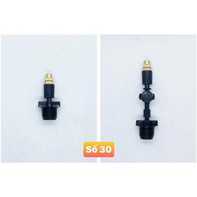 Béc phun sương 1 hướng đồng 8mm lắp đường ống 8 hoặc 21mm