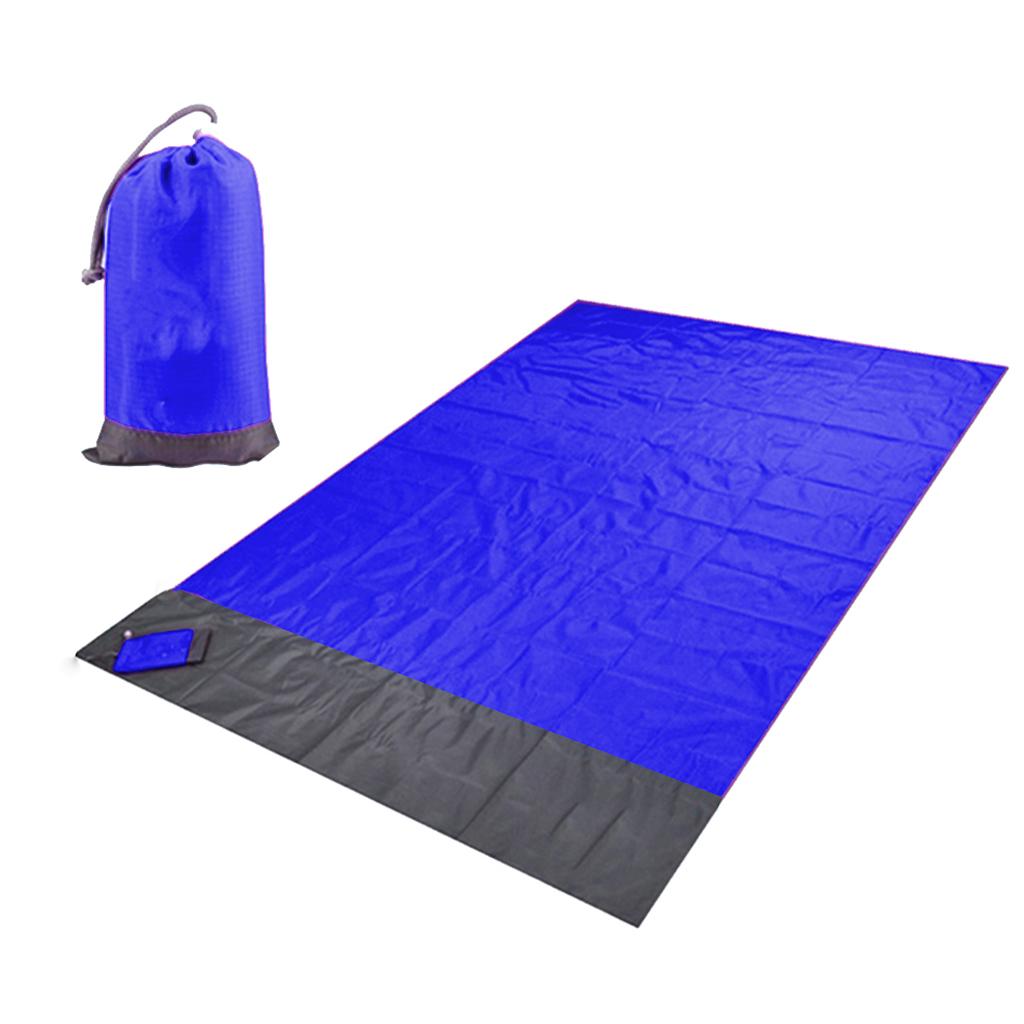 140x200cm Beach Picnic Pocket Blanket Water Sand Proof Mat for Travel Camping