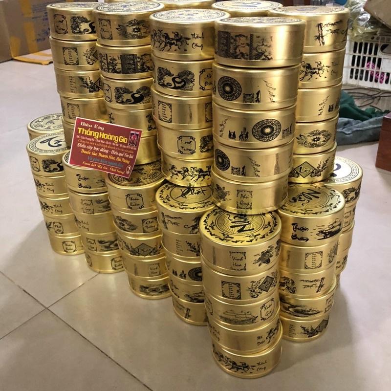 Hộp đựng thuốc đựng trà bằng đồng nhiều kích thước tặng kèm 2 nhấc tàn hàng hột thị trường hiện nay