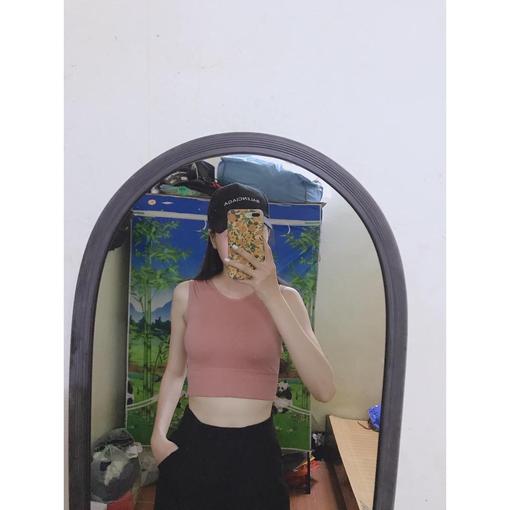 (Ảnh Thật) Bra Thể Thao, Áo Sát Nách, Áo Ba Lỗ Thể Thao, Áo Croptop Thể Thao Co Dãn