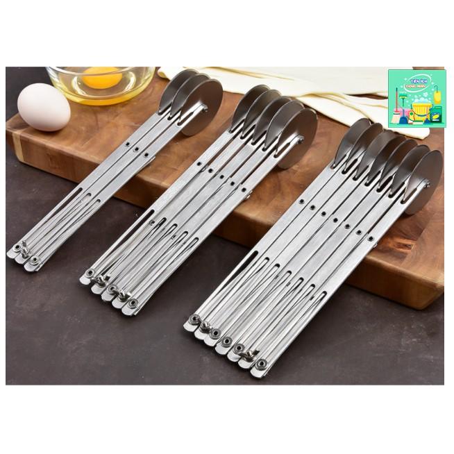 Con lăn cắt bánh Pizza bằng thép không gỉ chống dính có thể điều chỉnh kích thước - TT1170