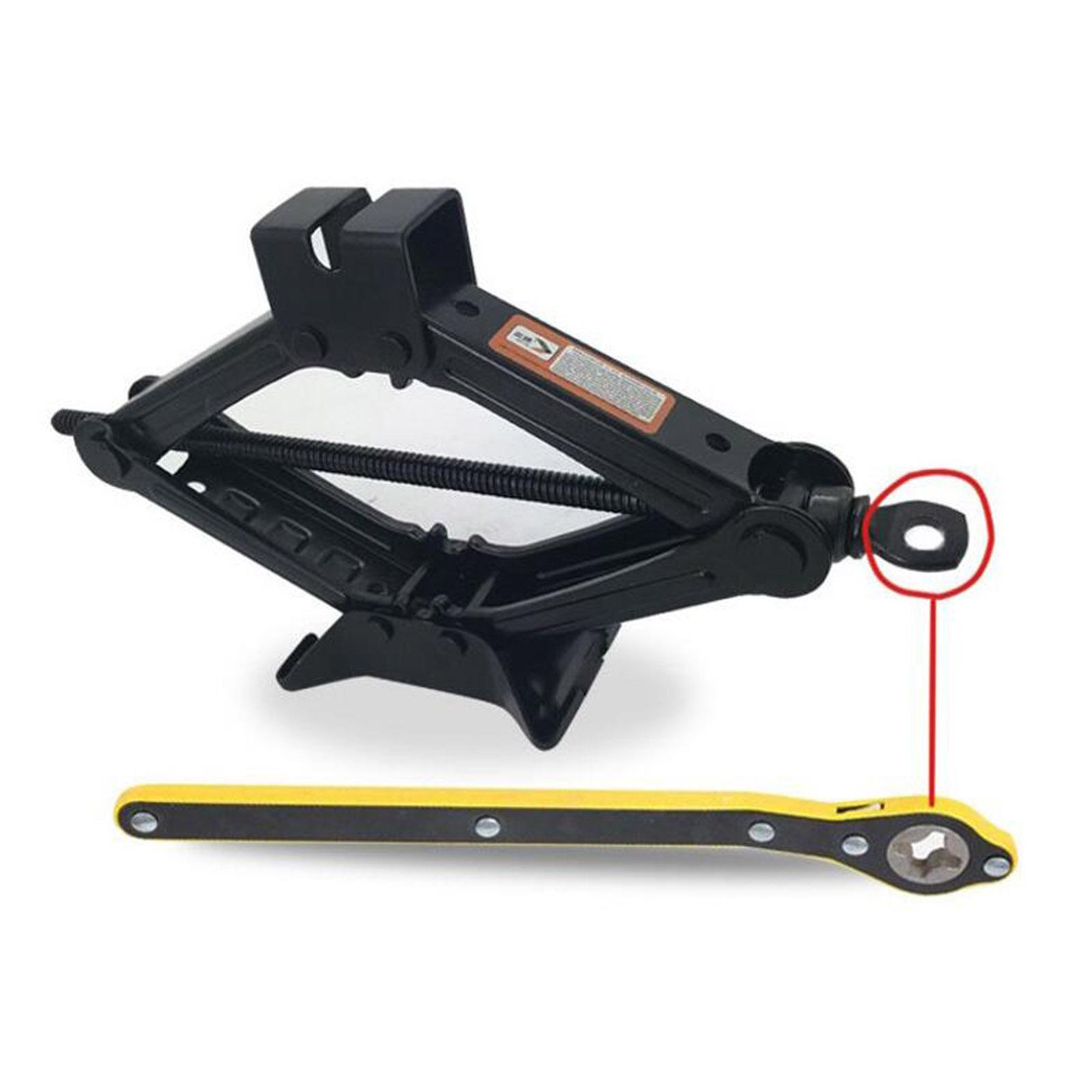 Jack Ratchet Wrench Labor-Saving Suitable Car SUV Repair Repair Tool Wrench Repair Tool Wrench Ratchet Wrench for Automotive SUV Garage Car