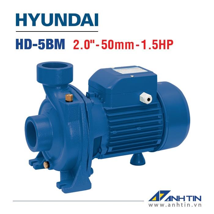 Máy bơm lưu lượng HYUNDAI HD-5BM | 1.100W/1.5HP | 50 mm/ 2 inch | Lưu lượng tối đa 400 lít/phút