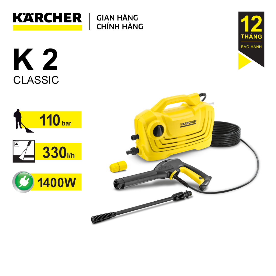 Máy phun rửa áp lực cao Karcher K2 Classic