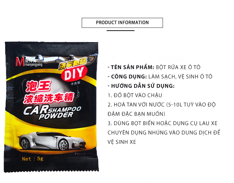 Bột rửa xe