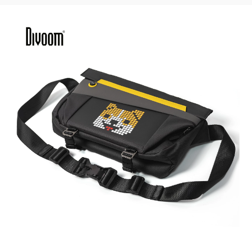 DIVOOM Pixoo Slingbag-V Messenger Bag có màn hình LED Đựng được Laptop / Điện thoại 11 &quot;- Chính hãng