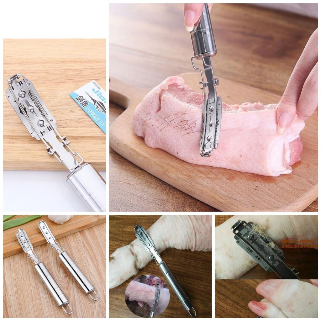 Dao cạo lông lợn, lông heo , dê , bò ... bằng inox không gỉ tiện dụng loại tốt hàng cao câp
