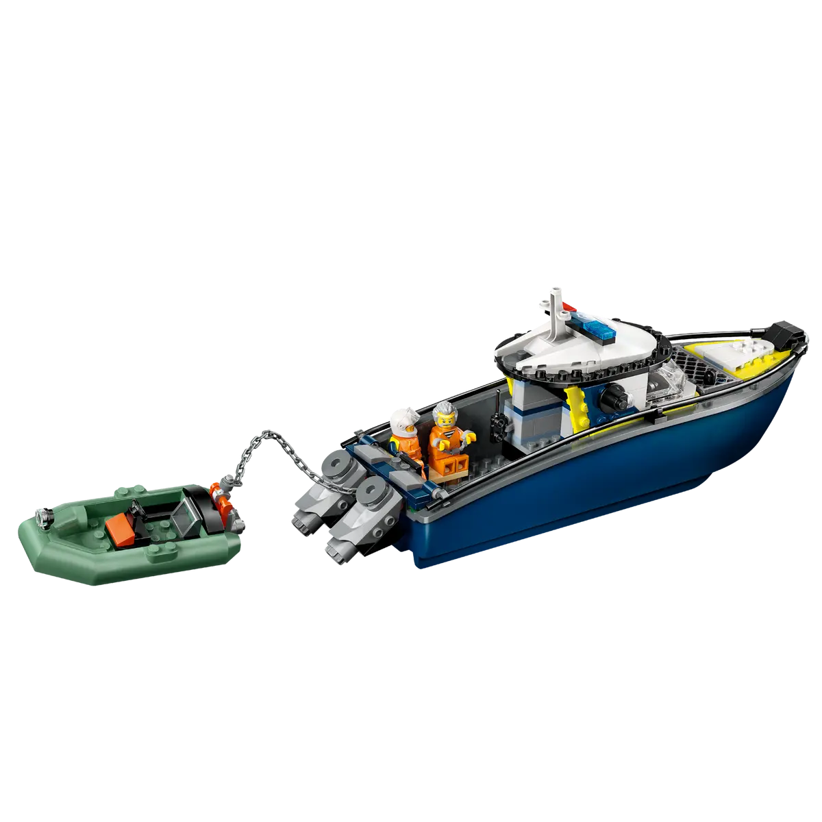 Đồ Chơi Lắp Ráp Tàu Cảnh Sát - Truy Bắt Tội Phạm - Lego City 60456 (264 Mảnh Ghép)