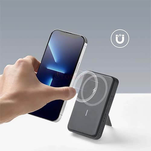 Sạc dự phòng có chân đế từ tính không dây Anker 633 MagGO 10000mAh A1641 - Hàng chính hãng