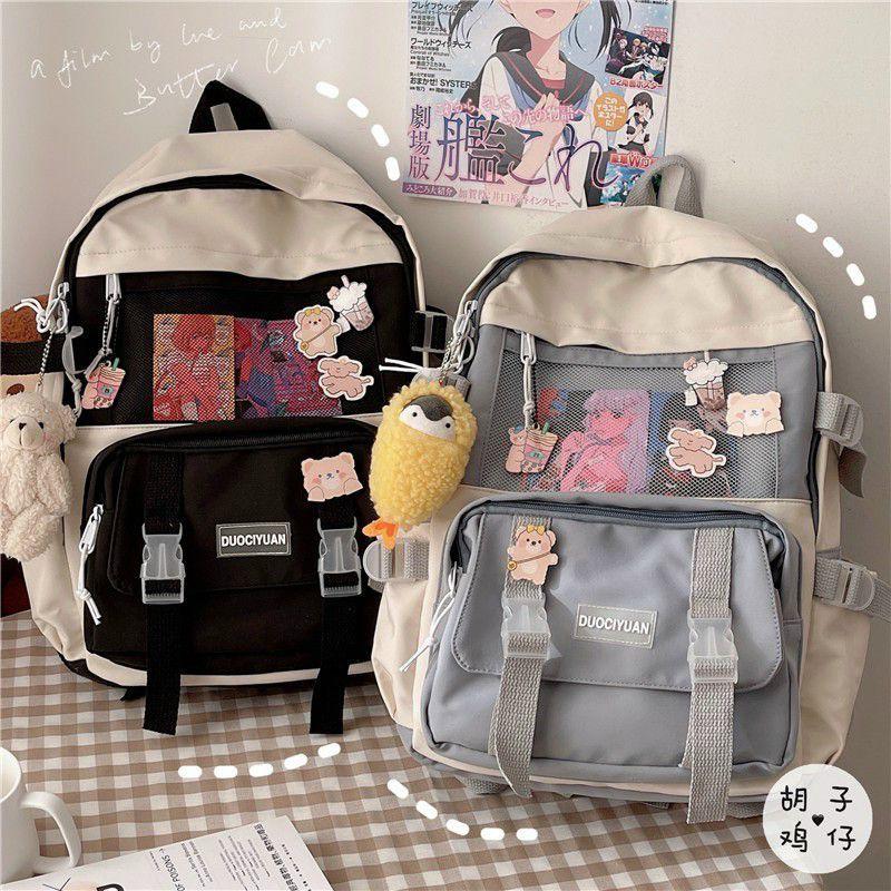 balo thời trang nam nữ Unisex balo đi học laptop balo ulzzang đi học thời trang Cặp- Balo sinh viên học sinh đa năng mèo đọc sách cute ulzzang