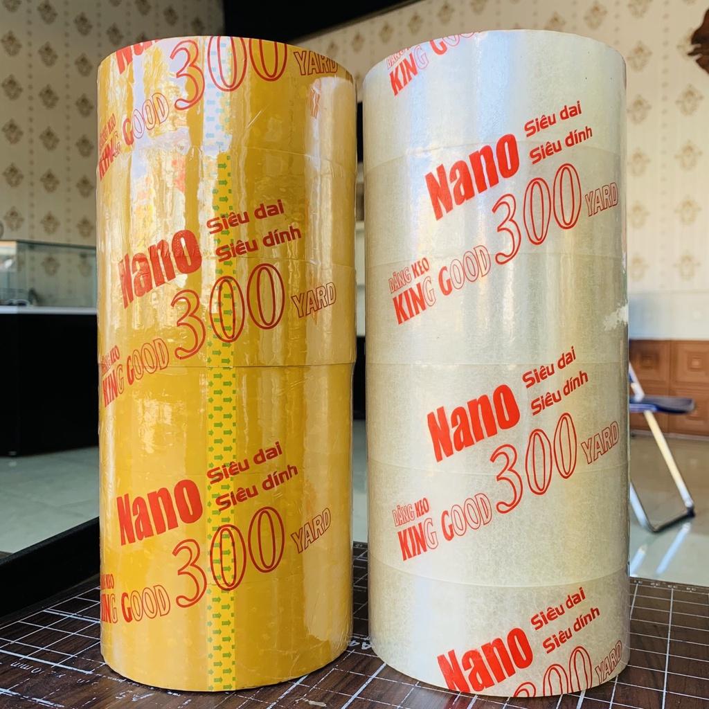 Cuộn băng keo Nano siêu dính , siêu dai gói hàng loại 300 yard ( nano loại tốt ) HJL111 - Trong