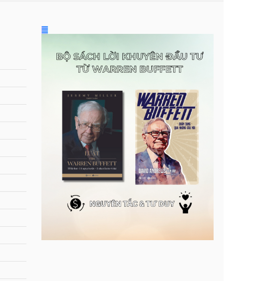 Bộ sách Lời khuyên đầu tư từ Warren Buffett