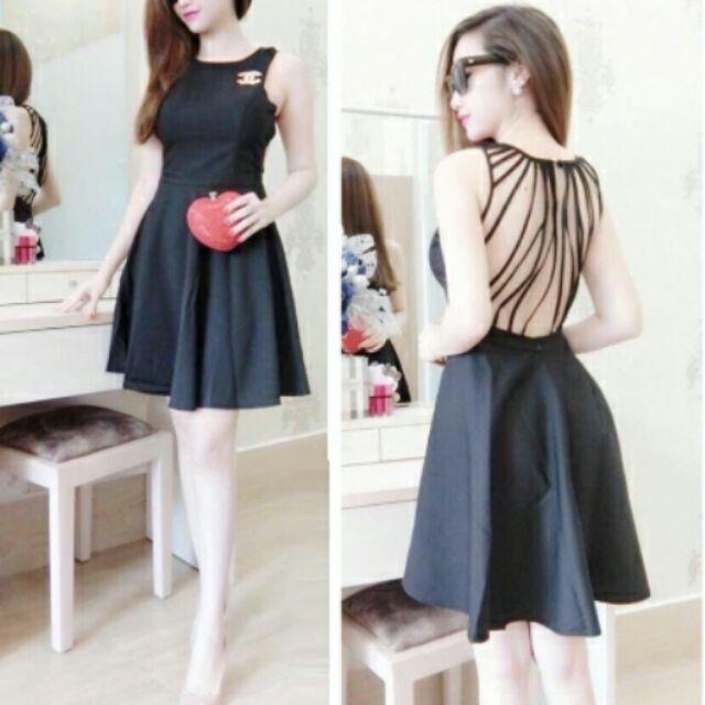 Đầm đan dây lưng